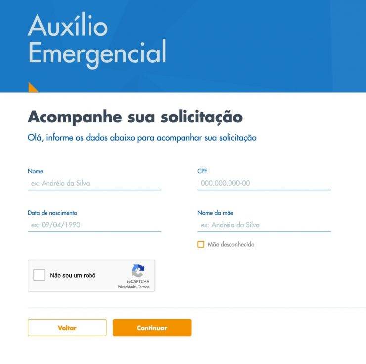 Contestar auxílio emergencial negado