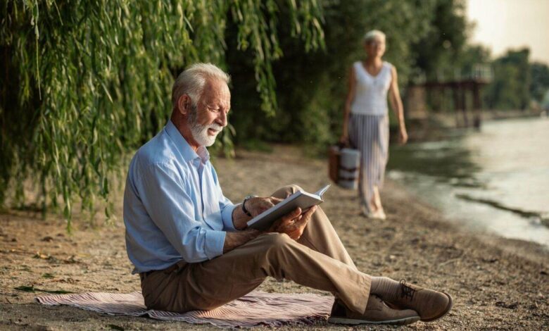 A quiet read by the river