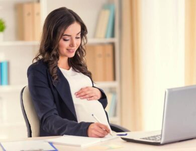 Pregnant Business Woman